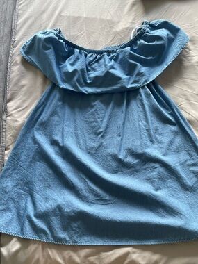 MINKPINK Light Blue Off-Shoulder Dress